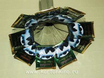 Букеты из конфет чая и кофе своими руками Букеты из конфет чая
