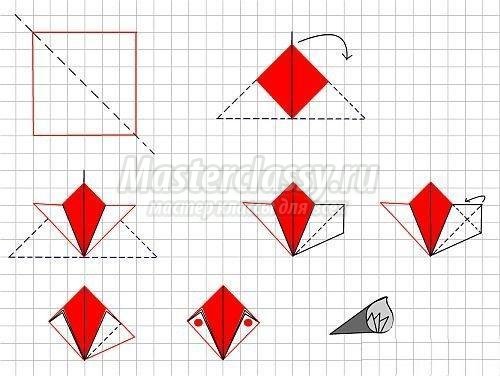 Как сделать цветок оригами из бумаги своими руками